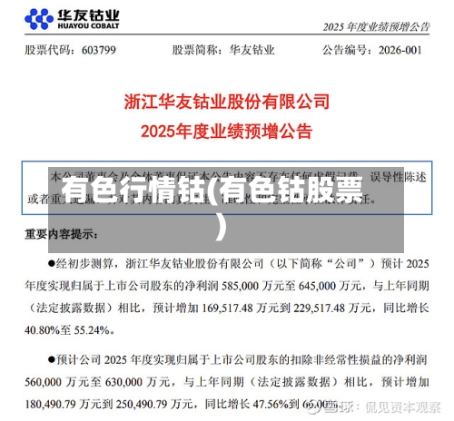 有色行情钴(有色钴股票)-第2张图片