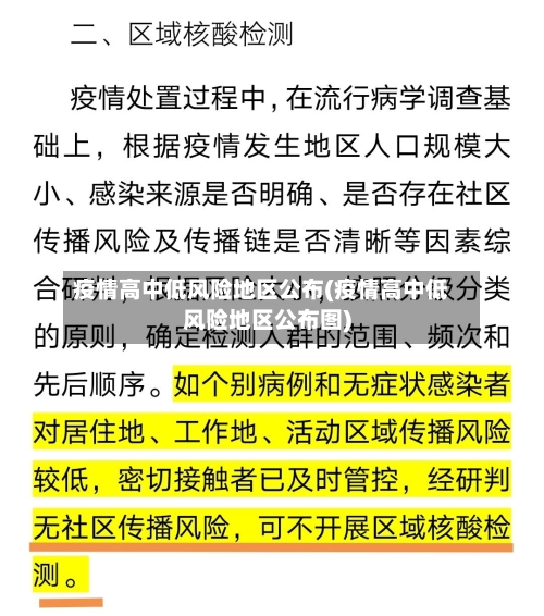 疫情高中低风险地区公布(疫情高中低风险地区公布图)-第2张图片