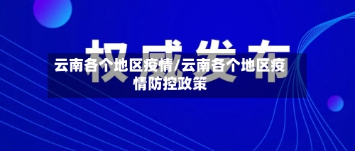 云南各个地区疫情/云南各个地区疫情防控政策-第2张图片