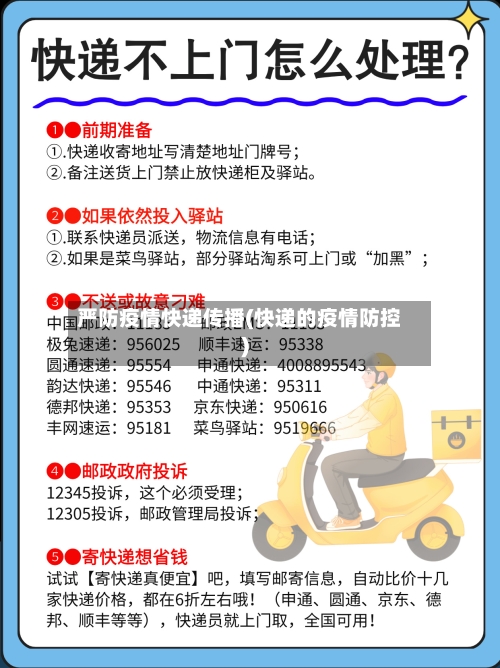 严防疫情快递传播(快递的疫情防控)-第1张图片