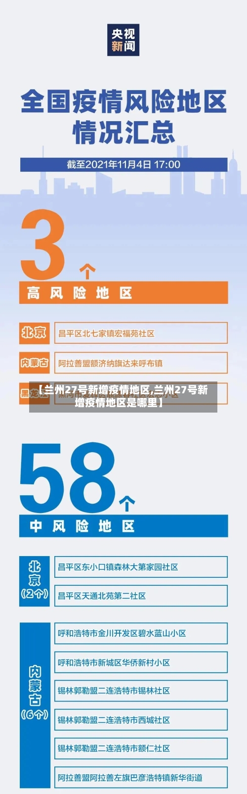 【兰州27号新增疫情地区,兰州27号新增疫情地区是哪里】-第3张图片