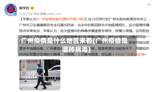 广州疫情是什么地区来着(广州疫情是哪种病毒)-第1张图片