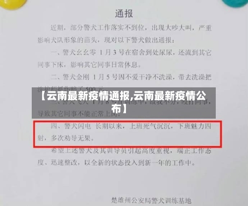 【云南最新疫情通报,云南最新疫情公布】-第2张图片