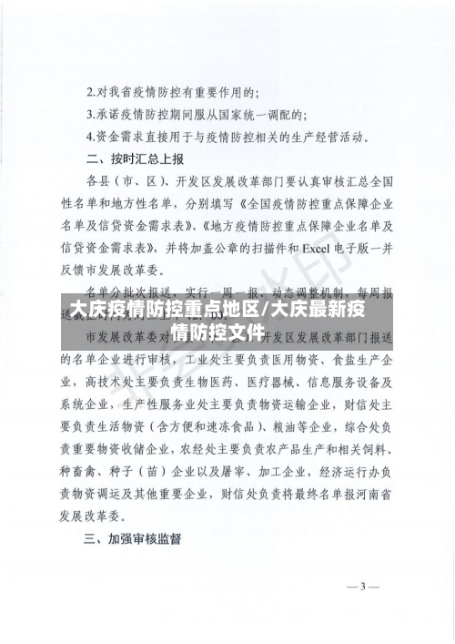 大庆疫情防控重点地区/大庆最新疫情防控文件-第2张图片
