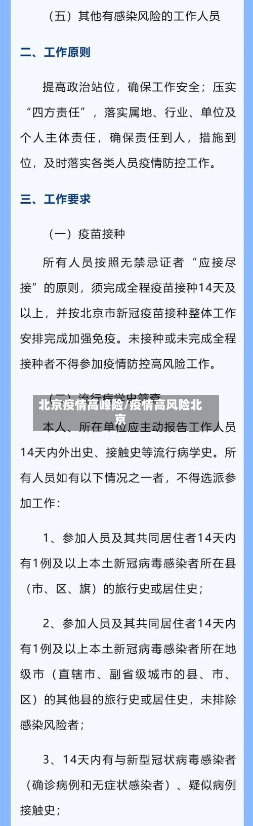 北京疫情高峰险/疫情高风险北京-第1张图片