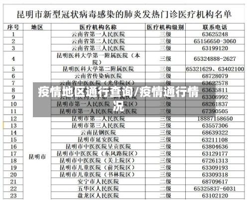 疫情地区通行查询/疫情通行情况-第2张图片