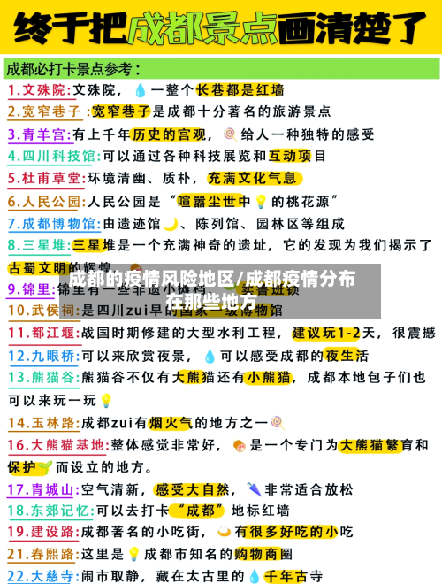 成都的疫情风险地区/成都疫情分布在那些地方-第2张图片