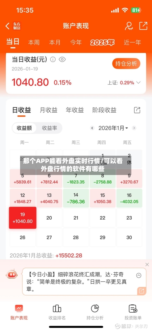 那个APP能看外盘实时行情/可以看外盘行情的软件有哪些-第2张图片
