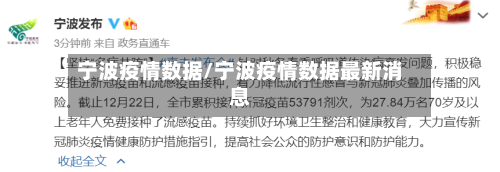 宁波疫情数据/宁波疫情数据最新消息-第1张图片