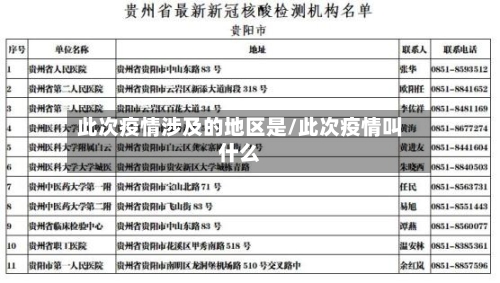 此次疫情涉及的地区是/此次疫情叫什么-第3张图片