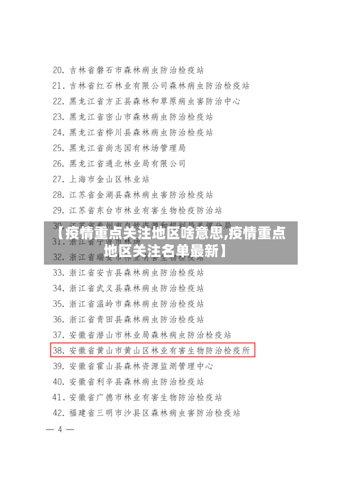 【疫情重点关注地区啥意思,疫情重点地区关注名单最新】-第3张图片